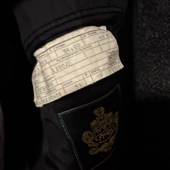 Harris Tweed swiss-made overcoat grey EU 54/US 44 - Picture 5 of 9